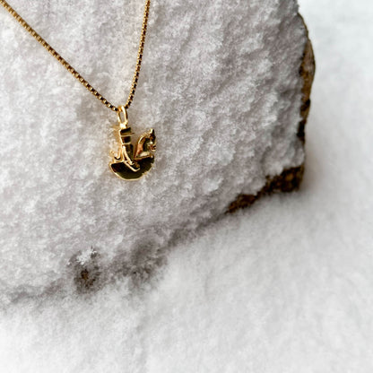 Nussknacker-Schaukelpferdchen mit Kette